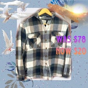 Women’s Flannel Button-Down Shirt Size 6